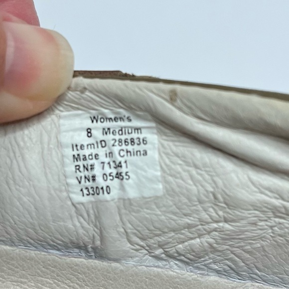 LL Bean Brown Leather Split Toe Wedge Loafer Women's Size 8 - Picture 14 of 14